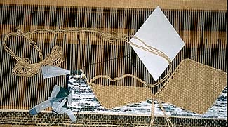 tapestry on loom